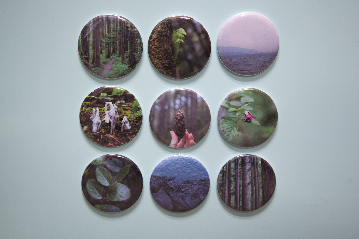 Custom Photo Magnets  - Set of 9 - Round